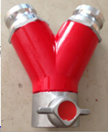 Aluminum Fire Truck Parts Water Dividing Breeching 2X2.5"Male BS336 Coupling Outlet