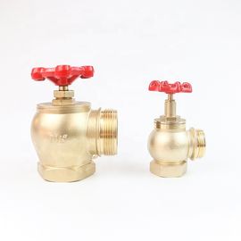 1.5" NH/BSP/NPT Fire Coupling Natural Brass Angle Fire Hydrant Valve