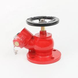 Natural Or Painted Brass / Bronze Oblique Type Fire Hydrant Landing Valve