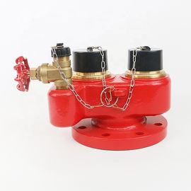 Cast Iron Or Ductile Iron / Brass Fire Safety 2 Way Breeching Inlet Valve