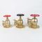 Customized Brass Natural Or Red Painted Right Angle Fire Hydrant Angle Valve