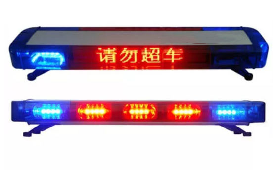 123.6W LED Warning Light Bar With LED Display High Power 1W LED Bulb