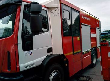 Glass Fire Truck Door Red And Gray Color Oem Service Offered 1 Year Warranty