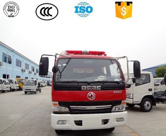 190HP Water Tank Fire Fighting Truck , Foam Pump Fire Truck Manual Transmission Type