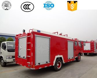 190HP Water Tank Fire Fighting Truck , Foam Pump Fire Truck Manual Transmission Type