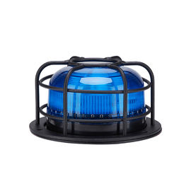 Blue Roof mounted Flashing Strobe Mini LED Rotating Warning Beacon